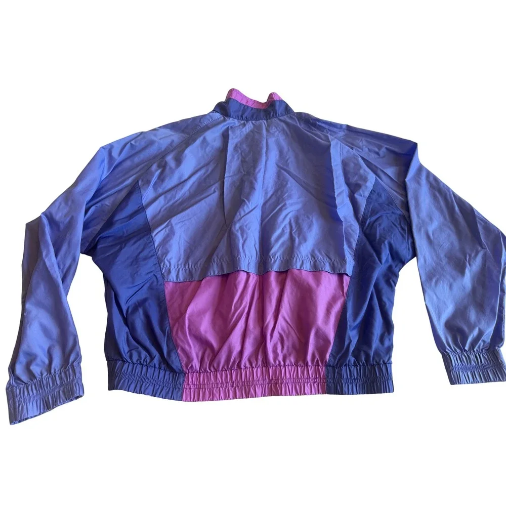 Vintage Nike Windbreaker Jacket Colorblock Track Jacket L Purple Blue Gorpcore